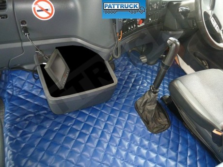 SCANIA R 2005-09 MANUAL TRUCK ECO LEATHER FLOOR SET-BLUE