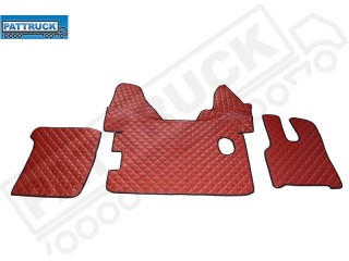 DAF XF 106 MANUAL TILL 67 PLATE  TRUCK ECO LEATHER FLOOR SET-RED