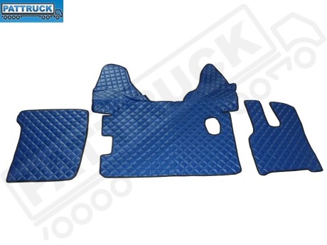 DAF XF 106 MANUAL TILL 67 PLATE -TRUCK ECO LEATHER FLOOR SET-BLUE