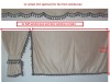 DAF SUPER SPACE- CABTRUCK CURTAINS SET BEIGE WITH BLACK TASSELS