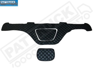 DAF XF 105-TRUCK ECO LEATHER DASH MAT-BLACK