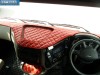 DAF XF 105-TRUCK ECO LEATHER DASH MAT-RED
