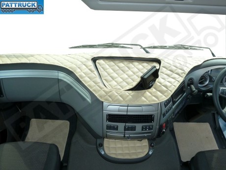 DAF XF 106-TRUCK ECO LEATHER DASH MAT-BEIGE