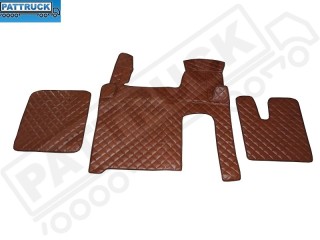 MAN TGX TRUCK ECO LEATHER FLOOR SET-BROWN