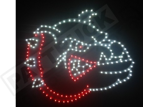 ENGLISH BULLDOG TRUCK LED LOGO LIGHT BOARD DIMMER+WIRELESS REMOTE CONT