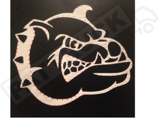 ENGLISH BULLDOG TRUCK LED LOGO LIGHT BOARD DIMMER+WIRELESS REMOTE CONT
