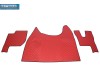 TRUCK ECO LEATHER FLOOR SET-RED FIT RENAULT T RANGE WITH ENGINE HUMP