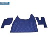 TRUCK ECO LEATHER FLOOR SET-BLUE FIT RENAULT T RANGE WITH ENGINE HUMP