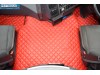  TRUCK ECO LEATHER FLOOR SET-RED FIT RENAULT T RANGE WITH ENGINE HUMP
