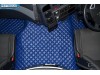 TRUCK ECO LEATHER FLOOR SET-BLUE FIT RENAULT T RANGE WITH ENGINE HUMP