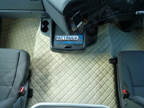 SCANIA R 2013+ AUTOMATIC  TRUCK ECO LEATHER FLOOR SET-BEIGE