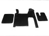 TRUCK ECO LEATHER FLOOR SET-BLACK -Suitable for  MAN TGX TILL 67 PLATE