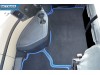 MERCEDES ACTROS MP4 BIG,GIGA SPACE -VELOUR FLOOR MATS SET-BLACK WITH BLUE  TRIM 