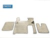TRUCK ECO LEATHER FLOOR SET-BEIGE - Suitable for  MAN TGX TILL 67 PLATE