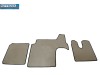 VELOUR FLOOR MATS SET-BEIGE WITH BLACK TRIM FIT MAN TGX