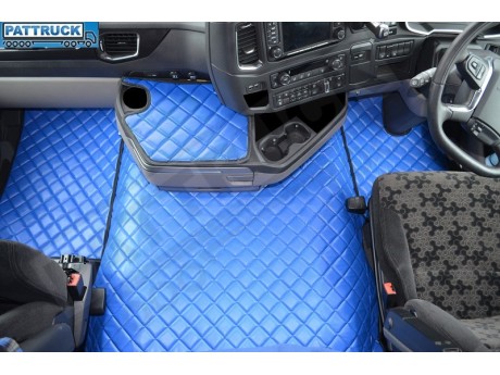 SCANIA R New Generation  [ 2017+ ]  FOLDING PASSENGER SEAT- ECO LEATHER FLOOR SET-RED