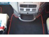 DAF XF 106 -VELOUR FLOOR MATS SET-BLACK WITH RED TRIM