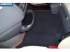 DAF XF 106 -VELOUR FLOOR MATS SET-BLACK WITH RED TRIM