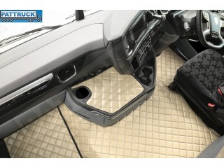 SCANIA R New Generation  [ 2017+ ]  FOLDING PASSENGER SEAT- ECO LEATHER FLOOR SET-BLACK