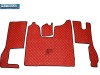 SCANIA R New Generation  [ 2017+ ]  FOLDING PASSENGER SEAT- ECO LEATHER FLOOR SET-RED