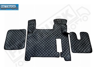 MAN TGX TRUCK ECO LEATHER FLOOR SET-BLACK - TILL 67 PLATE