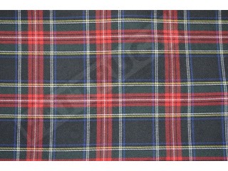 TARTAN TRUCK CURTAINS FULL SET ROYAL BLUE& BLACK- IVECO