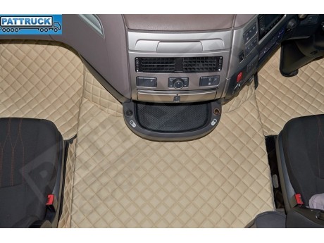 DAF XF 106 AUTOMATIC  TRUCK ECO LEATHER FLOOR SET-BEIGE TILL67 PLATE