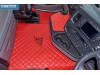SCANIA R New Generation  [ 2017+ ]  FOLDING PASSENGER SEAT- ECO LEATHER FLOOR SET-RED