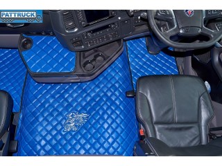 SCANIA R New Generation  [ 2017+ ]  FOLDING PASSENGER SEAT- ECO LEATHER FLOOR SET-BLUE
