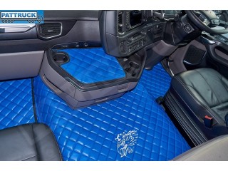 SCANIA R New Generation  [ 2017+ ]  FOLDING PASSENGER SEAT- ECO LEATHER FLOOR SET-BLUE