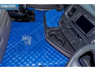 SCANIA R New Generation  [ 2017+ ]  FOLDING PASSENGER SEAT- ECO LEATHER FLOOR SET-BLUE
