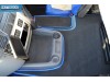 -VELOUR FLOOR MATS SET-BLACK WITH RED TRIM