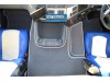 -VELOUR FLOOR MATS SET-BLACK WITH RED TRIM