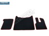 DAF XF 106 -VELOUR FLOOR MATS SET-BLACK WITH RED TRIM