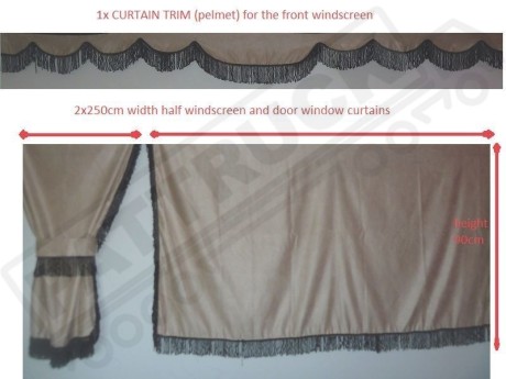 TRUCK SIDE CURTAINS - BLUE WITH WHITE STRINGS   FIT MERCEDES,MAN,DAF,VOLVO,SCANIA,IVECO,RENAULT