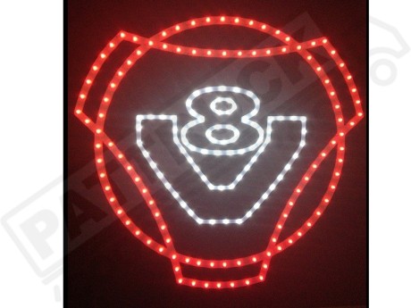 SCANIA  V8 TRUCK LED LOGO LIGHT BOARD FREE DIMMER