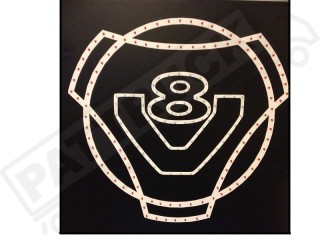 SCANIA  V8 TRUCK LED LOGO LIGHT BOARD FREE DIMMER