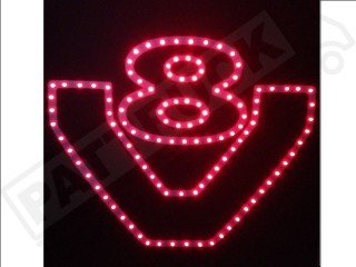 SCANIA   TRUCK LED LOGO LIGHT BOARD FREE DIMMER
