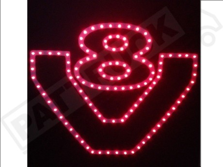 SCANIA   TRUCK LED LOGO LIGHT BOARD FREE DIMMER