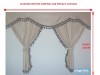 TRUCK CURTAINS FULL SET - BLACK WITH RED TASSELS  FIT  DAF SCANIA VOLVO MAN MERCEDES IVECO RENAULT