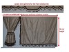 TRUCK CURTAINS FULL SET - BEIGE WITH BLUE TASSELS  FIT  DAF SCANIA VOLVO MAN MERCEDES IVECO RENAULT