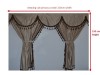 TRUCK CURTAINS FULL SET - BEIGE WITH BLUE TASSELS  FIT  DAF SCANIA VOLVO MAN MERCEDES IVECO RENAULT