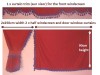 TRUCK CURTAINS FULL SET - RED WITH BLUE TASSELS  FIT  DAF SCANIA VOLVO MAN MERCEDES IVECO RENAULT