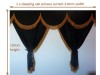 TRUCK CURTAINS FULL SET - BLACK WITH WHITE  STRINGS FIT  DAF SCANIA VOLVO MAN MERCEDES IVECO RENAULT