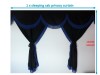 TRUCK CURTAINS FULL SET - BLACK WITH GOLD  STRINGS FIT  DAF SCANIA VOLVO MAN MERCEDES IVECO RENAULT