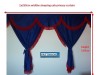 TRUCK CURTAINS FULL SET - BLACK WITH BLACK  STRINGS FIT  DAF SCANIA VOLVO MAN MERCEDES IVECO RENAULT