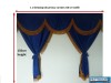 TRUCK CURTAINS FULL SET - BLUE WITH WHITE STRINGS FIT  DAF SCANIA VOLVO MAN MERCEDES IVECO RENAULT