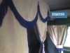 TRUCK CURTAINS FULL SET - BEIGE WITH BLACK STRINGS FIT  DAF SCANIA VOLVO MAN MERCEDES IVECO RENAULT