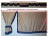 TRUCK CURTAINS FULL SET - BEIGE WITH BLACK STRINGS FIT  DAF SCANIA VOLVO MAN MERCEDES IVECO RENAULT