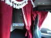 TRUCK CURTAINS FULL SET- BEIGE WITH BLUE TASSELS FIT DAF SUPER SPACE CAB